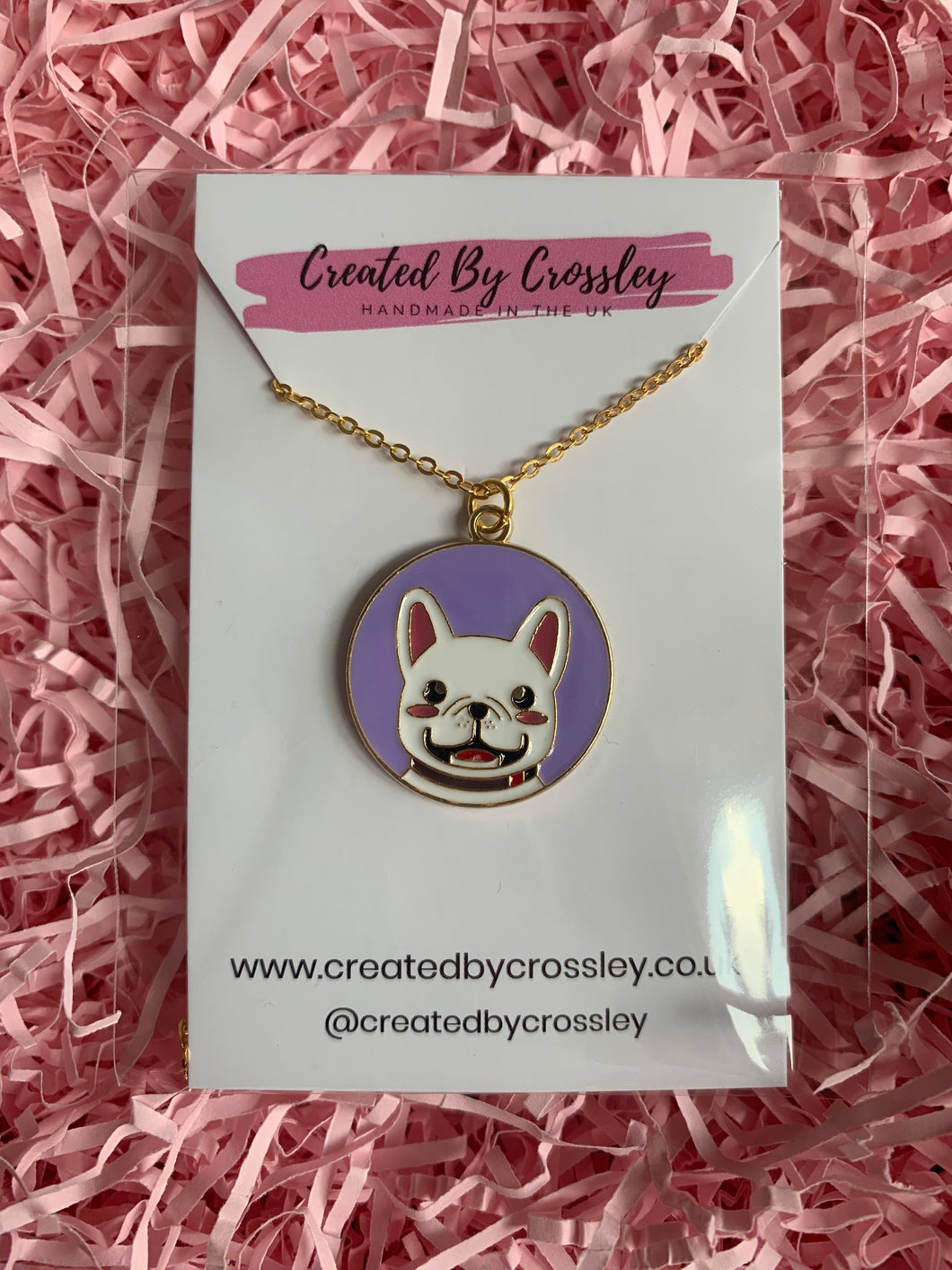 Frenchie Dog Charm Necklace