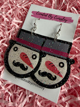 Load image into Gallery viewer, Large Snowman Charm Earrings
