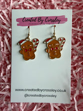 Load image into Gallery viewer, Gingerbread Man Charm Earrings
