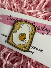 Load image into Gallery viewer, Egg Toast Pin Badge
