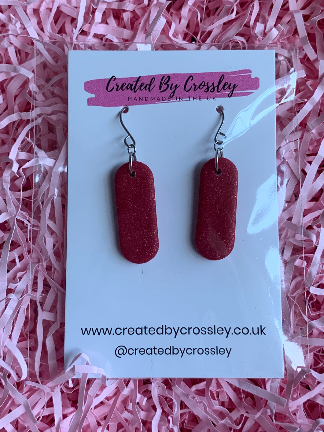Simple Shimmer Clay Earrings