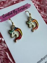 Load image into Gallery viewer, Unicorn Charm Earrings

