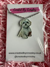 Load image into Gallery viewer, White Dog Charm Necklace
