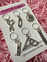Load image into Gallery viewer, Crafty Tools Charms Stitch Markers Set

