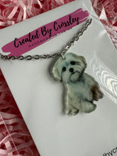 Load image into Gallery viewer, White Dog Charm Necklace
