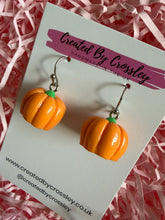 Load image into Gallery viewer, Pumpkin Charm Earrings
