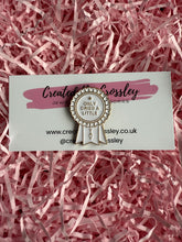 Load image into Gallery viewer, “Only Cried A Little Yay” Rosette Award Pin Badge

