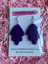 Load image into Gallery viewer, Purple Clay Earrings
