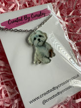 Load image into Gallery viewer, White Dog Charm Necklace
