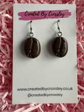 Load image into Gallery viewer, Coffee Bean Charm Earrings
