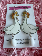Load image into Gallery viewer, Duck and Egg Charm Earrings
