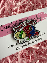 Load image into Gallery viewer, “Tummy Hurty” Frog Pin Badge
