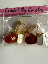 Load image into Gallery viewer, Christmas Mittens Clip On Earrings
