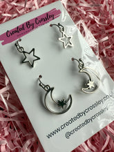 Load image into Gallery viewer, Star Moon Earring Duo
