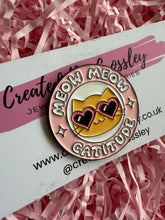 Load image into Gallery viewer, Catitude Cat Pin Badge
