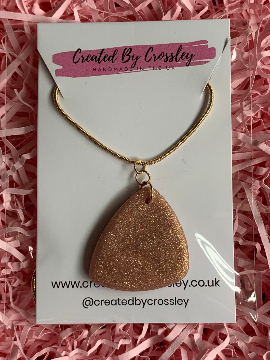 Sparkly Gold Clay Earrings and Necklace