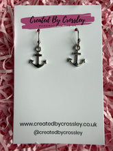 Load image into Gallery viewer, Anchor Charm Earrings
