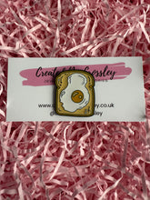 Load image into Gallery viewer, Egg Toast Pin Badge
