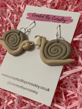 Load image into Gallery viewer, 3D Snail Clay Earrings
