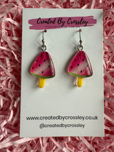 Load image into Gallery viewer, Watermelon Lolly Charm Earrings
