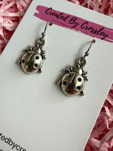 Load image into Gallery viewer, Ladybird Charm Earrings
