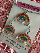 Load image into Gallery viewer, Glitter Rainbow Jewellery Set
