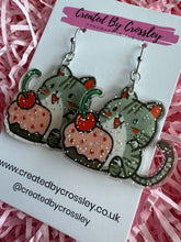 Load image into Gallery viewer, Cake Cat Charm Earrings
