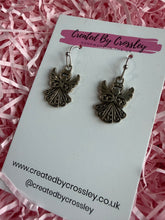 Load image into Gallery viewer, Detailed Angel Charm Earrings
