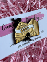 Load image into Gallery viewer, Dragon Book Pin Badge
