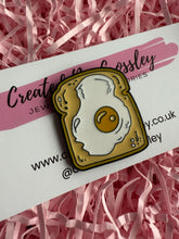 Load image into Gallery viewer, Egg Toast Pin Badge
