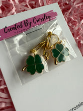 Load image into Gallery viewer, Four Leaf Clover Clip On Earrings
