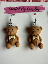 Load image into Gallery viewer, Teddy Bear Charm Earrings
