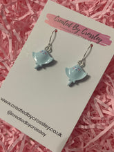 Load image into Gallery viewer, Blue Sting Ray Charm Earrings
