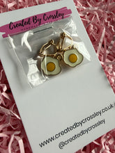 Load image into Gallery viewer, Mini Fried Egg Clip On Earrings
