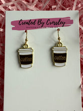 Load image into Gallery viewer, Coffee Cup Charm Earrings
