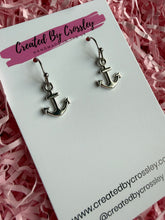 Load image into Gallery viewer, Anchor Charm Earrings
