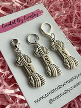Load image into Gallery viewer, Yarn Charm Clip Charm and Stitch Markers
