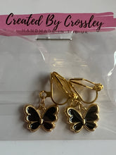 Load image into Gallery viewer, Mini Butterfly Clip On Earrings
