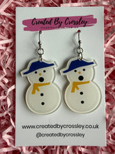 Load image into Gallery viewer, Snowman Charm Earrings
