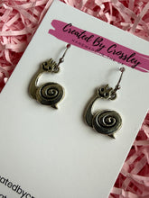 Load image into Gallery viewer, Smiling Snail Charm Earrings
