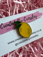 Load image into Gallery viewer, Lemon Pin Badge
