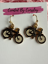 Load image into Gallery viewer, Bicycle Charm Earrings
