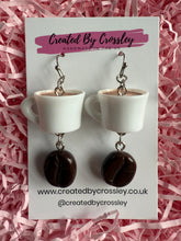 Load image into Gallery viewer, Coffee Charm Earrings

