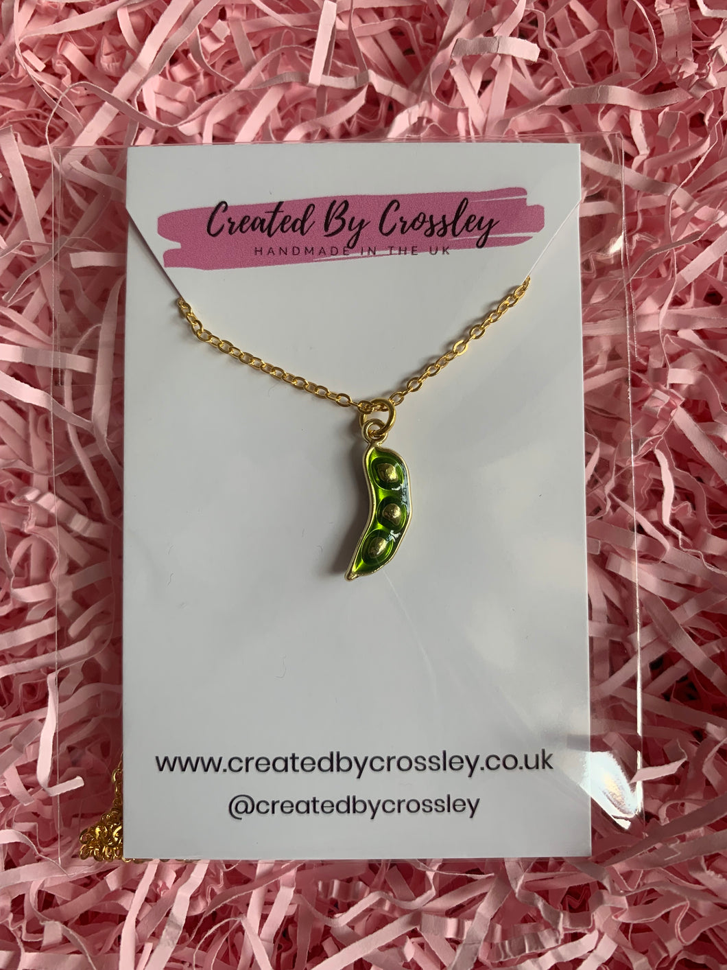 Mini Peapod Charm Necklace