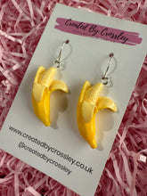 Load image into Gallery viewer, Banana Charm Earrings
