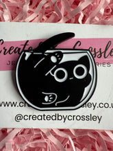 Load image into Gallery viewer, Bowl Cat Pin Badge
