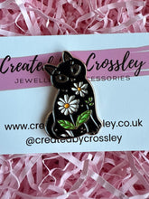 Load image into Gallery viewer, Flower Cat Pin Badge
