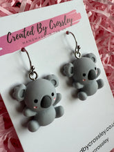 Load image into Gallery viewer, Koala Charm Earrings
