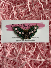 Load image into Gallery viewer, Rose Moth Butterfly Pin Badge
