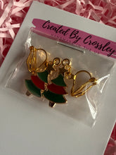 Load image into Gallery viewer, Christmas Tree Clip On Earrings

